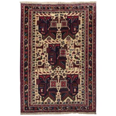 Tapis Persan Vintage Fait Main Modèle Barad
