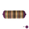 Traversin Cylindrique Traditionnel Persan avec Tissu Élégant Jajim