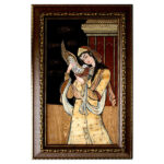 Art en Marqueterie de Bois – La Dame Artistique Perse de l’Amour