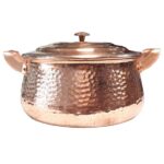 Marmite en cuivre persan – Style de cuisson martelé traditionnel (6x)