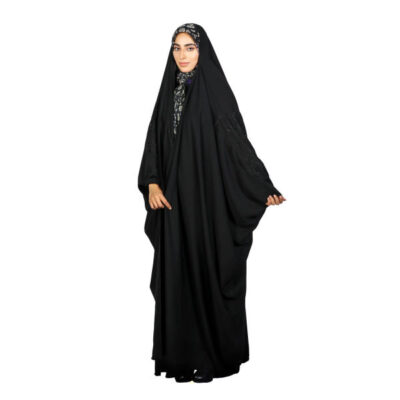 Tchador noir islamique arabe Hijab pour femmes et prière – Goldooz