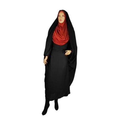 Tchador noir islamique arabe Hijab pour femmes et prière