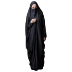 Tchador noir islamique arabe Hijab pour femmes et prière – Traditionnel