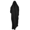 Tchador noir islamique arabe Hijab pour femmes et prière - Hadis