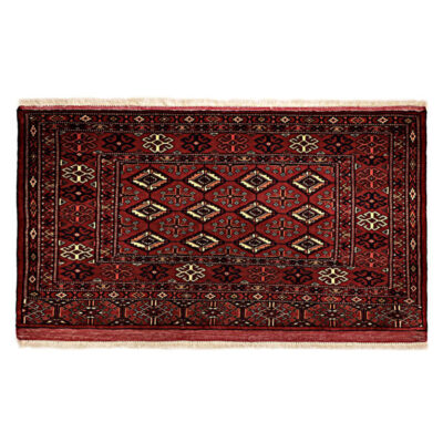 Tapis Persan Fait Main Tribal Intriqué en Laine Sarasar