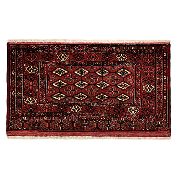 Tapis Persan Fait Main Tribal Intriqué en Laine Sarasar