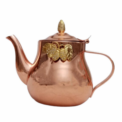 Théière persane en cuivre faite main et martelée Raisin