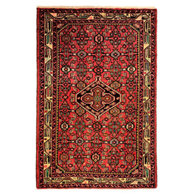 Tapis Persan en Laine Fait Main avec Design Médaillon Intriqué Nour