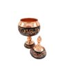 Set de vases décoratifs en cuivre persan gravés fait main & bol G34
