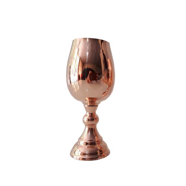 Verre à vin en cuivre persan martelé - Modèle Brillant