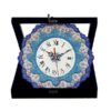 Horloge murale en cuivre persane artisanale - Minakari émaillée