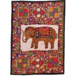 Nappe Brodée à la Main Modèle Éléphant