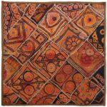 Nappe Patchwork Brodée Modèle Ville
