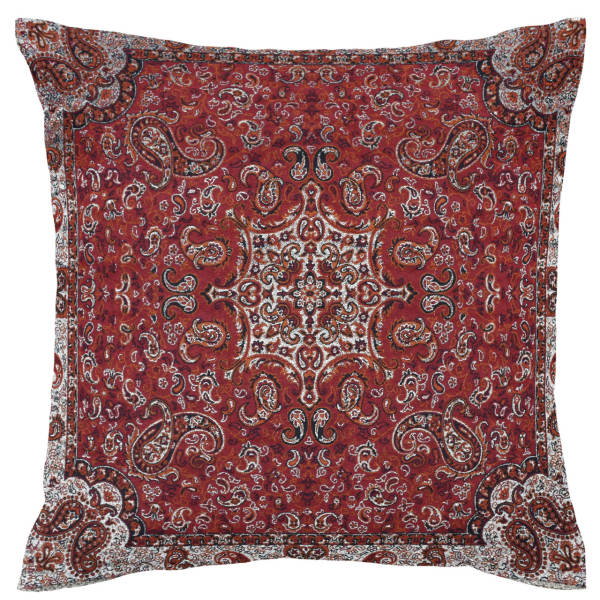Coussin en Termeh Persan - Modèle Mahshid | Tissu en soie authentique