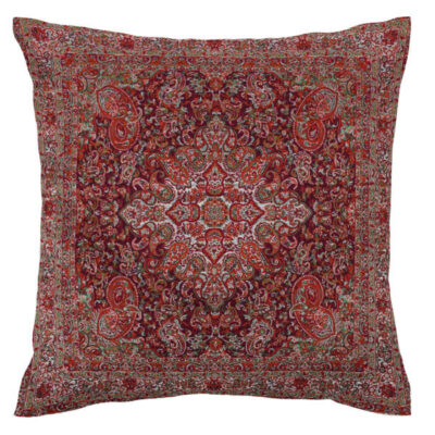 Coussin en Termeh Persan – Modèle Red King | Décor royal persan pour la maison
