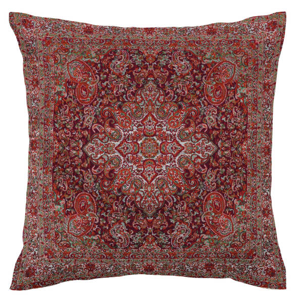Coussin en Termeh Persan - Modèle Red King | Décor royal persan pour la maison