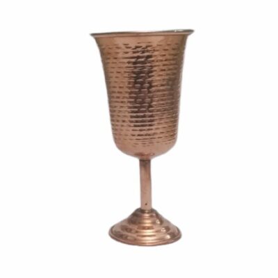 Verre à vin en cuivre persan martelé – Modèle Aseman