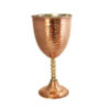 Verre à vin en cuivre persan martelé - Modèle Mehrafarin