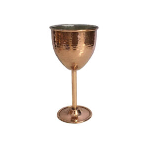 Verre à vin en cuivre persan martelé – Modèle Sama
