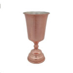 Verre à vin en cuivre persan martelé – Modèle Tulipe