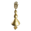 Hamsa métallique islamique - La Main de Fatima et le symbole de la Qibla