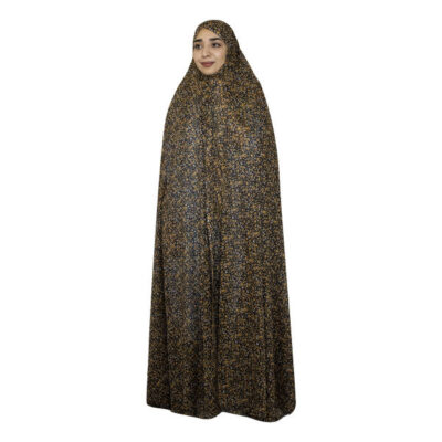 Tchador Culturel Iranien pour Femmes – Coloré, Idéal pour un Usage Quotidien et Namaz, Fleurs Brunes