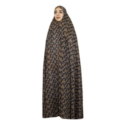 Tchador Culturel Iranien pour Femmes – Coloré, Idéal pour un Usage Quotidien et Namaz, Marron Foncé