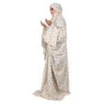 Tchador Islamique de Namaz avec Manches pour Femmes – Idéal pour la Prière – Blanc