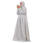 Tchador Islamique de Prière avec Manches pour Femmes Idéal pour la Prière avec Tissu Iranien