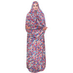 Tchador Islamique de Prière pour Femmes – Idéal pour la Prière – Fleur Violette