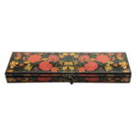 Boîte de Rangement pour Marteaux de Santur Persan Modèle Fleur Rouge