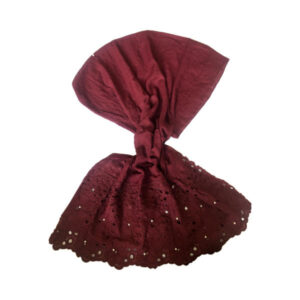 Châle en coton rouge uni pour femmes modèle Shokhabi