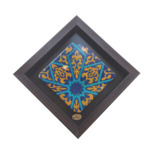 Carreau en céramique persane décoratif encadré – Simorgh