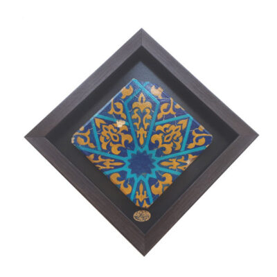 Carreau en céramique persane décoratif encadré – Simorgh