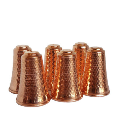 Ensemble de salières et poivrières en cuivre persan Cylindrique (6x)