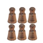 Ensemble de salières et poivrières en cuivre persan Pin (6x)