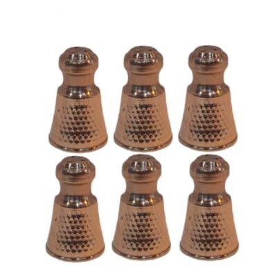 Ensemble de salières et poivrières en cuivre persan Pin (6x)
