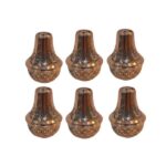 Ensemble de salières et poivrières en cuivre persan Termeh (6x)