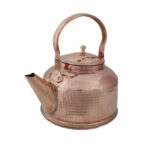 Bouilloire en cuivre persan durable pour cuisinière traditionnelle martelée Mahsa
