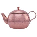 Théière persane en cuivre faite main et martelée Violette