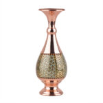 Vase décoratif en cuivre persan fait main avec marqueterie Khatamkari Art Ch20