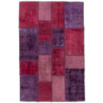 Tapis patchwork noué à la main persan vintage Alvan