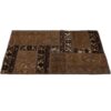 Tapis patchwork noué à la main persan vintage Browni