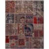 Tapis patchwork noué à la main persan vintage Kavir