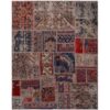 Tapis patchwork noué à la main persan vintage Kavir
