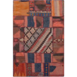 Tapis Kilim patchwork persan tissé à la main Milani