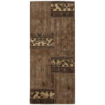 Tapis patchwork noué à la main persan vintage Sarab