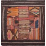 Tapis Kilim patchwork persan tissé à la main Aram