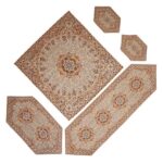 Ensemble de 5 Nappes de Termeh Luxe avec Motif Paisley Persan Narges