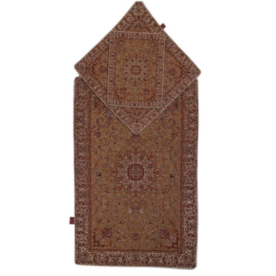 Tapis de prière en Termeh persan de luxe, Sajada rouge islamique
